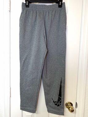 Nike Gray Kids Sweatpants Joggers with Side Vent